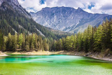 湖，奥地利和平山景