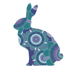 兔子抽象图片-兔子抽象素材-兔子抽象插画-摄图新视界