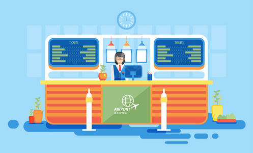 检查台内部接待服务台,售票处照片