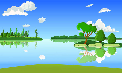 湖背景图片 湖背景素材 湖背景插画 摄图新视界
