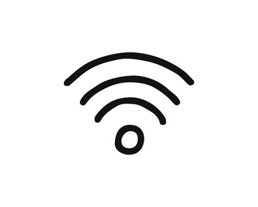 wifi 图标手绘设计插图, 为 web 和应用程序设计