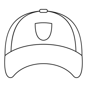 冬天的帽子图标，大纲样式