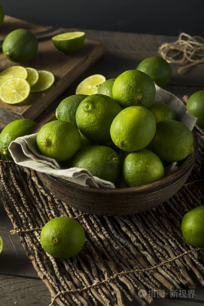 原料有机新鲜酸橙绿色