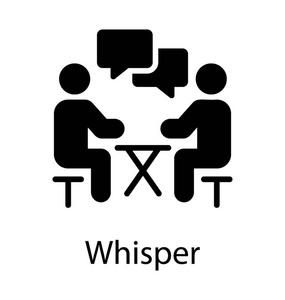 两人面对面两人面对面地坐在一起, 用消息符号, 象征耳语图标照片