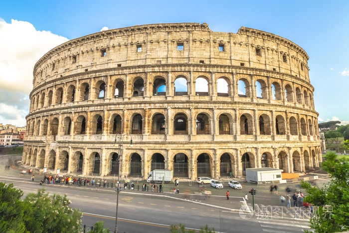 场下午斗兽场罗马意大利竞技场的看法罗马意大利拱的君士坦丁罗马arco