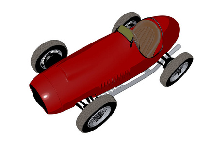 赛车汽车 sketch.3d 渲染