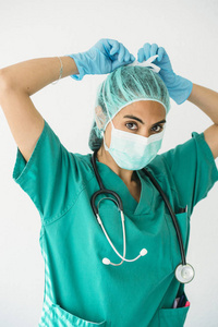 女护士栓外科口罩