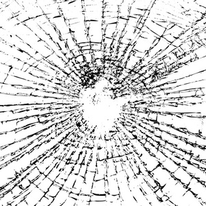 玻璃开孔器破碎的玻璃 grunge 纹理黑白色照片