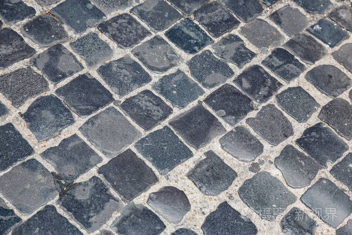 在罗马破旧的鹅卵石铺路石头, 图像 captrued 就在梵蒂冈博物馆外