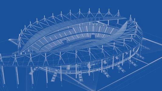 3d 渲染的概述体育场