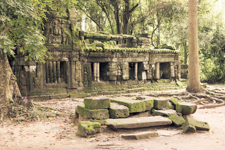 柬埔寨吴哥窟石庙