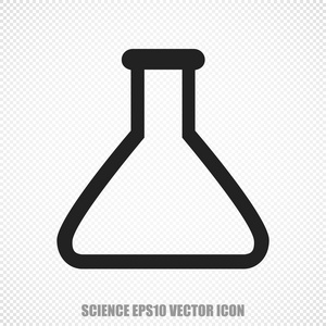 科学矢量闪光灯图标。 现代平面设计。