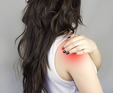 久坐肩膀酸痛图片