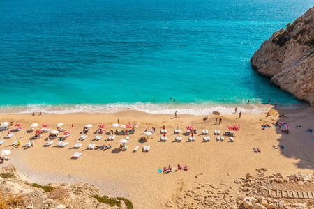 Kaputash 海滩是土耳其最好的海滩。土耳其地中海 Mediterranian 海岸