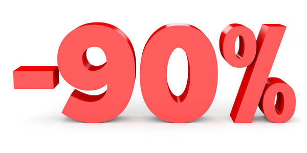 减去百分之九十. 折扣90%.照片