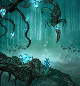 森林魔法图片-森林魔法素材-森林魔法插画-摄图新视界