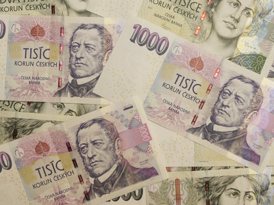 1000 和 2000 年捷克克朗克朗 法定货币的捷克共和国 纸币