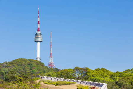 南山公园和 N 首尔塔韩国