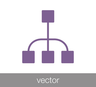 层次结构网络图标