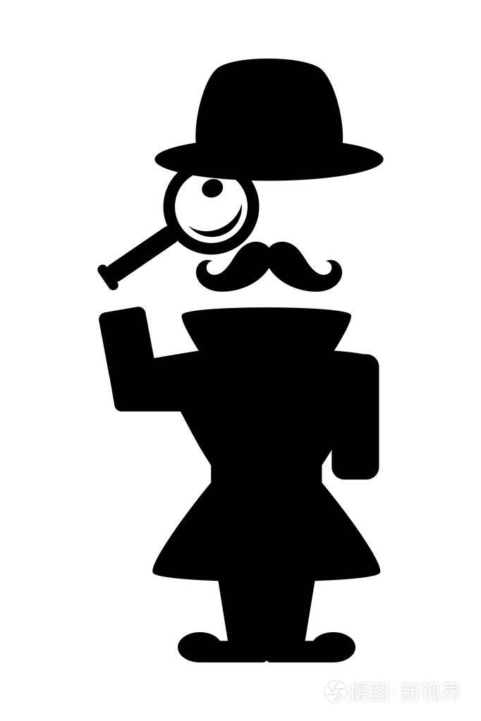 抽象侦探人物设计