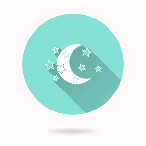 日月星-矢量图标照片