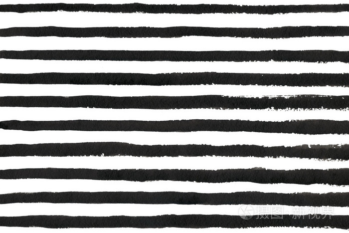 水彩的黑色条纹 grunge 图案