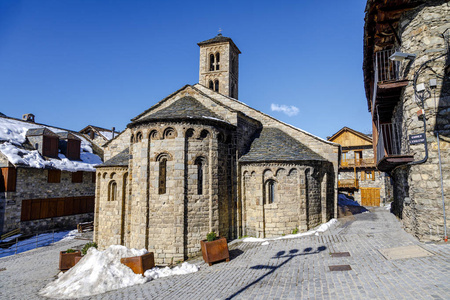 罗马教会的圣塔玛丽亚 de Taull，加泰罗尼亚西班牙