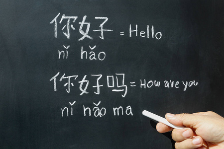 学习汉语在教室里学习中文字母 拼音照片