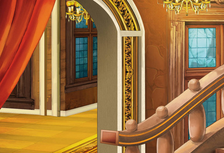 城堡内部楼梯图片-城堡内部楼梯素材-城堡内部楼梯插画-摄图新视界