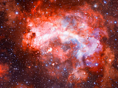 梦幻般的银河与星星。Nasa 提供的这个图像的元素