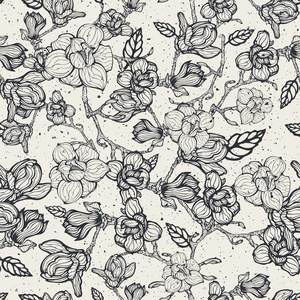 玉兰花纹磨损抽象花纹无缝照片