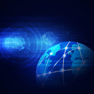 未来世界网络通信和技术概念图片