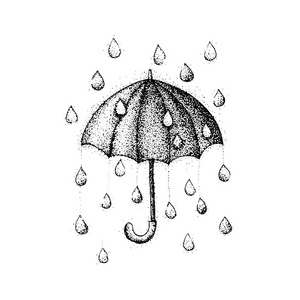 Dotwork 伞雨