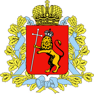 弗拉基米尔  oblasti 的徽章。俄罗斯