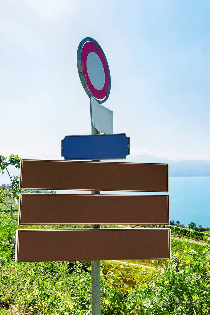 方向指示牌,瑞士拉沃葡萄园梯田踪迹