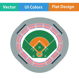 棒球体育场图标图片