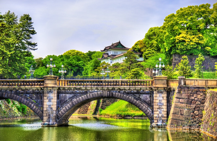 皇宫二重桥桥在东京