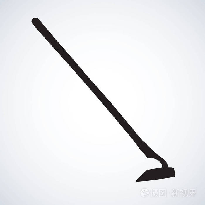 矢量图.锄头