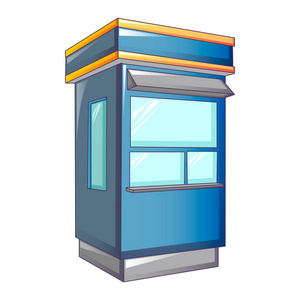 必胜客橱窗客舱街店图标, 卡通风格照片