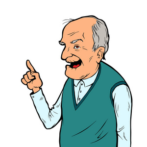 微笑着的老人照片