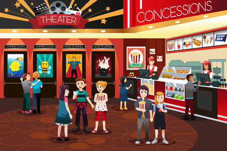 看电影卡通图片