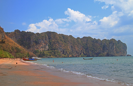 在泰国甲米省南湾海滩