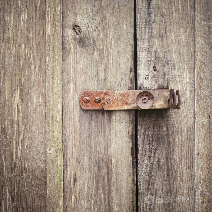 木质门带锁