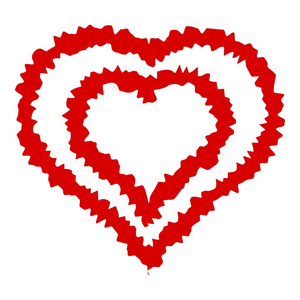 双线心形图标, 简约风格照片