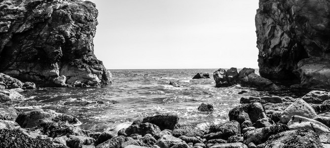 从英格兰多塞特郡的底部悬崖海景