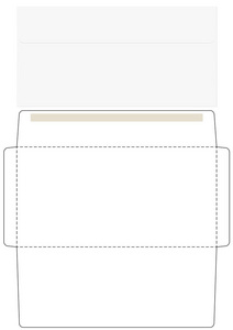 信封展开办公室信封剪切模板照片