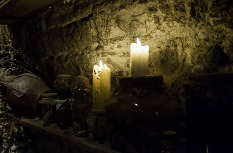 欧曼轻卡撒旦仪式的祭坛, 巫术细节, 神秘主义和教派照片