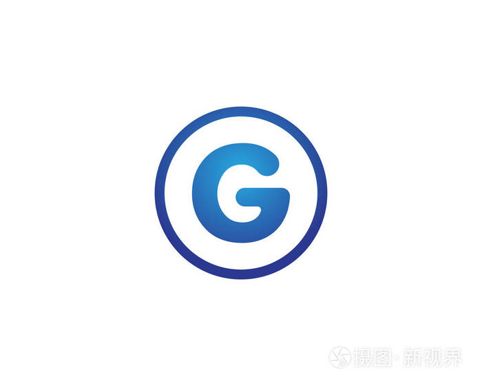 g 字母徽标符号模板图标