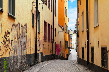 老城街道在斯德哥尔摩，瑞典
