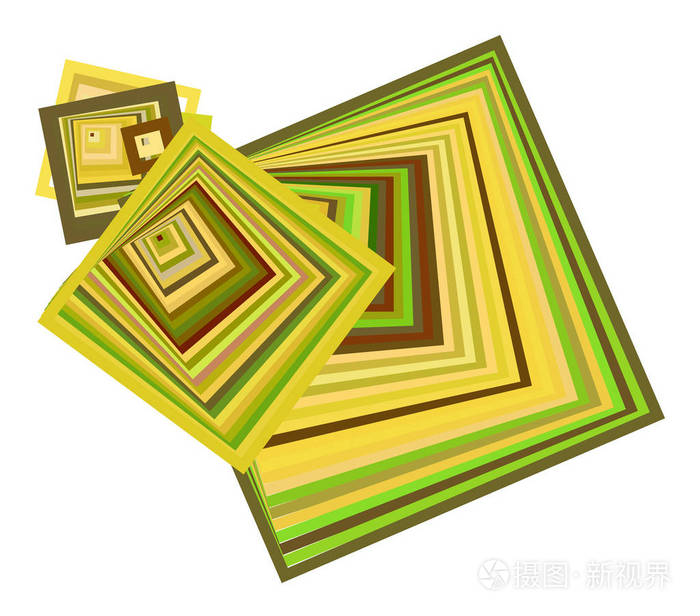 方形,长方形,抽象几何背景图案的形状.矢量插图图形